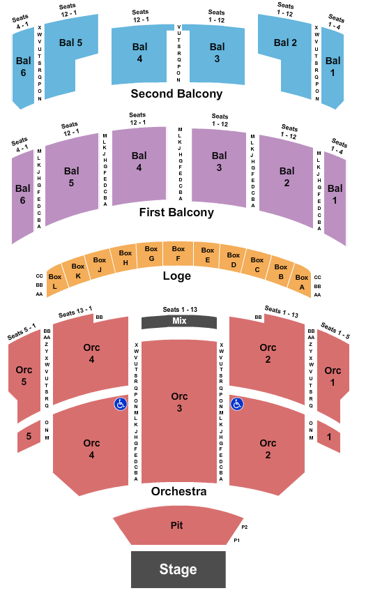 Taft Theatre Cincinnati Seating Chart